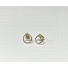 Pendientes Oro 18 kilates círculo