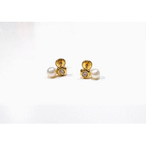Pendientes Oro 18 kl tu y yo                                                                        