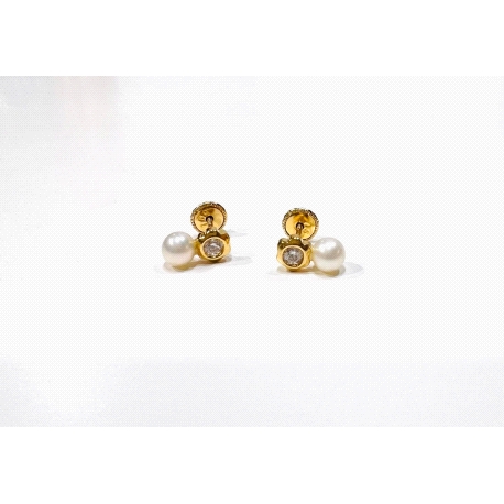 Pendientes Oro 18 kl tu y yo                                                                        