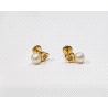 Pendientes Oro 18 Kl Perla