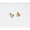 Pendientes Oro 18 kl tu y yo flor