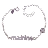 Pulsera plata de ley madrina                                                                        