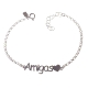 Pulsera plata Amigas                                                                                