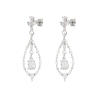Pendientes plata rodiada                                                                            