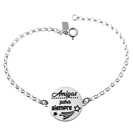 PULSERA PLATA AMIGAS                                                                                