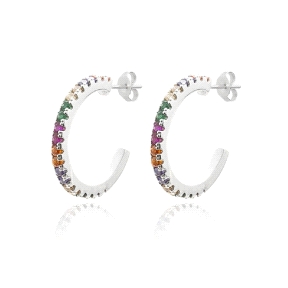 Aros plata de ley circonitas                                                                        