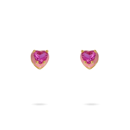 Pendientes Anartxy Corazón Esmaltado                                                                