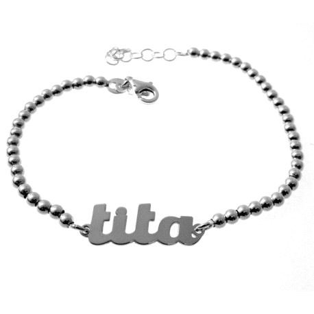 Pulsera plata de ley Tita                                                                           