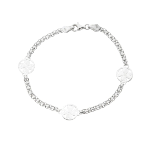 PULSERA PLATA TREBOL                                                                                