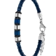 Pulsera Hombre Marea Piel Azul                                                                      