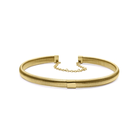 COLLAR ACERO IP DORADO TUBOGAS SRA FASHION                                                          