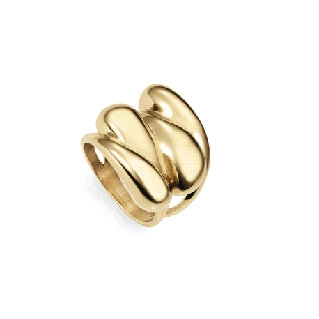 ANILLO ACERO IP DORADO SRA FASHION                                                                  