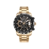 CRONO ACERO IP DORADO Y NEGRO BRAZALETE SR VA                                                       