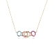 COLLAR PLATA DE LEY BAÑO ORO CIRC SRA JEWELS                                                        