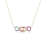 COLLAR PLATA DE LEY BAÑO ORO CIRC SRA JEWELS                                                        