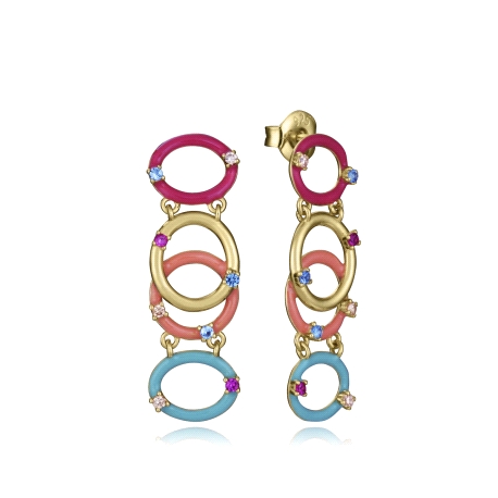 PEND PLATA DE LEY BAÑO ORO CIRC SRA JEWELS                                                          