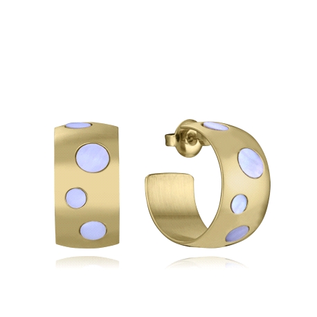 PEND ACERO IP DORADO MADRE PERLA SRA FASHION                                                        