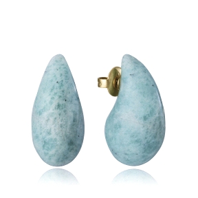 PEND ACERO IP DORADO PIEDRA NAT SRA FASHION                                                         