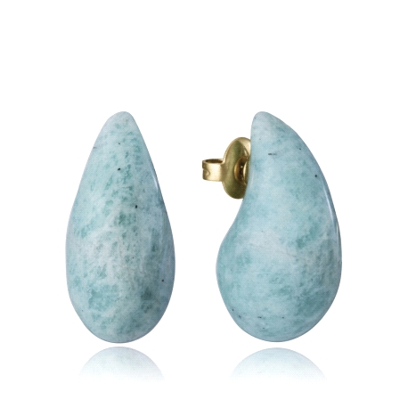 PEND ACERO IP DORADO PIEDRA NAT SRA FASHION                                                         