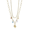 COLLAR ACERO IP DORADO CONCHA SRA FASHION                                                           