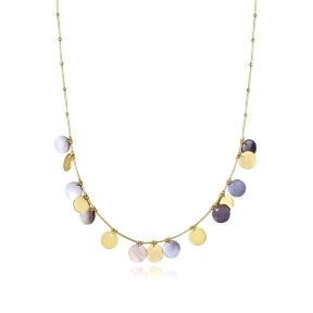 COLLAR ACERO IP DORADO Y MADREPERLA SRA FASHION                                                     
