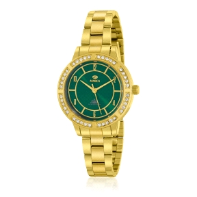 MAREA RELOJ MUJER DORADO ESFERA VERDE                                                               