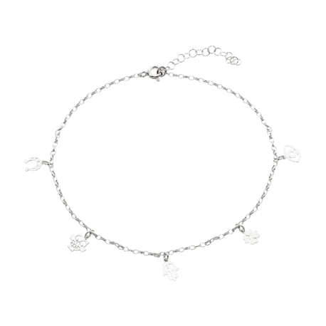 TOBILLERA PLATA SUERTE                                                                              