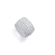 ANILLO ACERO BAÑO PLATA ANCHO SRA FASHION                                                           