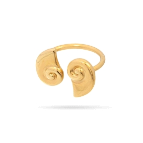 Anillo Aqua Double Seashell                                                                         