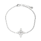 Pulsera Plata Nudo Bruja Rodio Circonitas                                                           