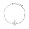Pulsera Plata Nudo Bruja Rodio Circonitas                                                           