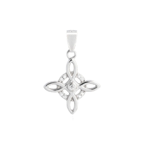 Colgante Plata Nudo Bruja Rodio                                                                     