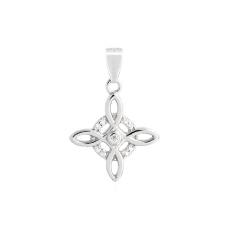 Colgante Plata Nudo Bruja Rodio                                                                     