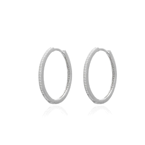 Pendientes de plata rodiada circonitas                                                              