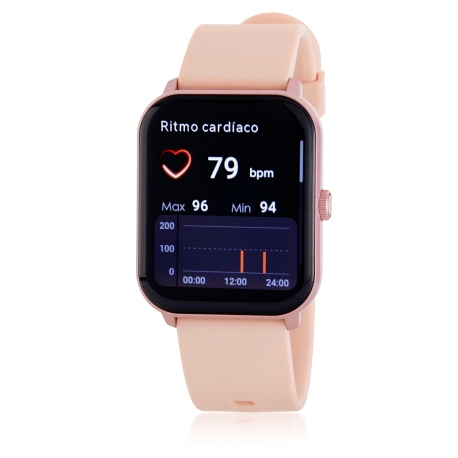MAREA RELOJ ROSA CUADRADO                                                                           
