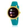 MAREA RELOJ DORADO CORREO SILICONA VERDE AGUA                                                       