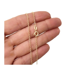 Cadena 45 cm chapada rolo                                                                           