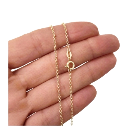 Cadena 45 cm chapada rolo                                                                           