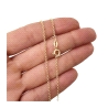 Cadena 45 cm chapada rolo                                                                           