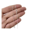 CADENA PLATA RODIADA BOLITAS 50 CM                                                                  