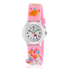 MAREA RELOJ NIÑA UNICORNIO ROSA                                                                     