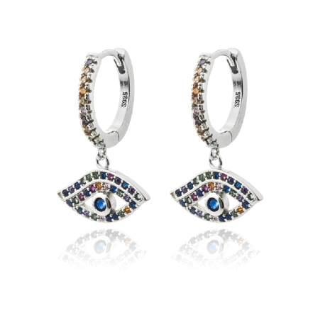 Pendientes Plata Aro Ojo                                                                            