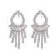 Pendientes de plata rodiada                                                                         