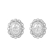 Pendientes de plata rodiada                                                                         