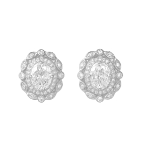Pendientes de plata rodiada                                                                         