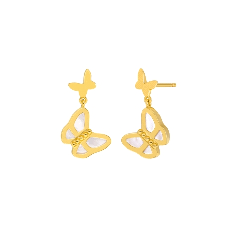Pendientes Marea Mariposa Nacar                                                                     