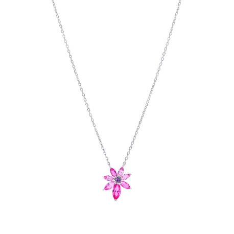 Gargantilla Marea Flor rosa                                                                         