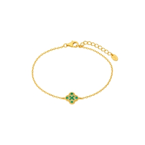 Pulsera flor circonitas.                                                                            