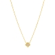 Collar flor circonitas. Plata de 1ª Ley baño en oro de 18k.                                         