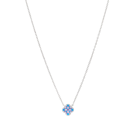   Pulsera flor circonitas. Plata de 1ª Ley rodia                                                    